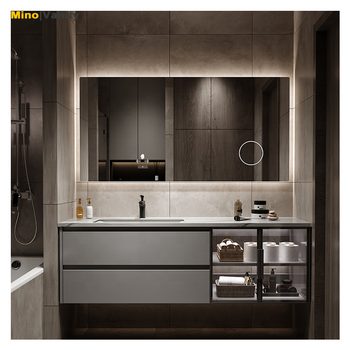 China Wholesale Modern Design Bathroom Vanity with Mirror and Basin