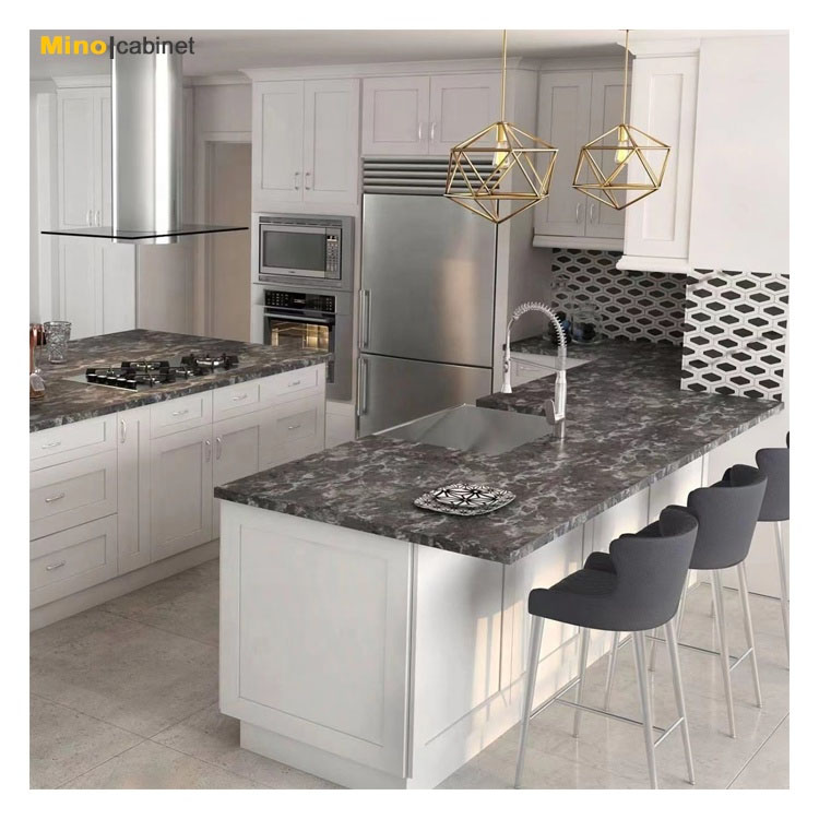 Gray Marble Granite Kitchen Countertop Table Top