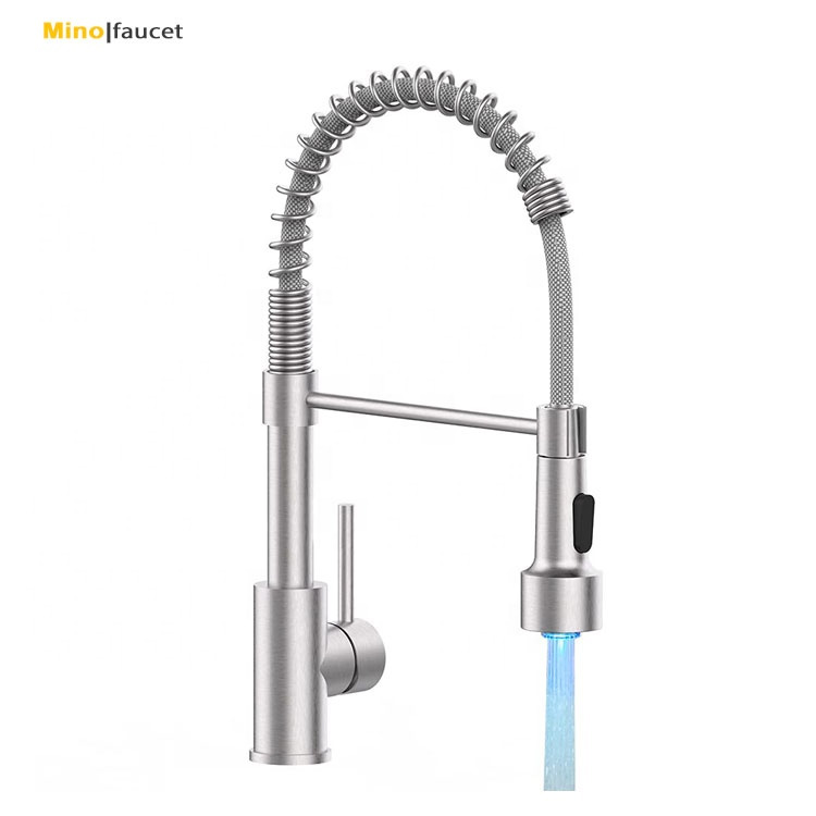 Kitchen Curved Hot Cold Water Wash Sink Faucet